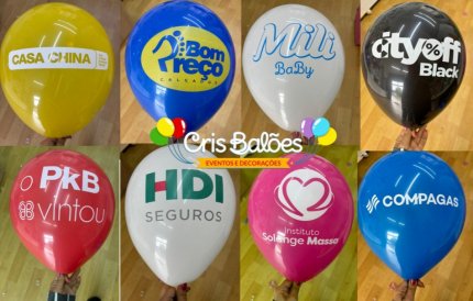 Balões de látex personalizados